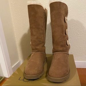 Ugg chestnut boots with buttons